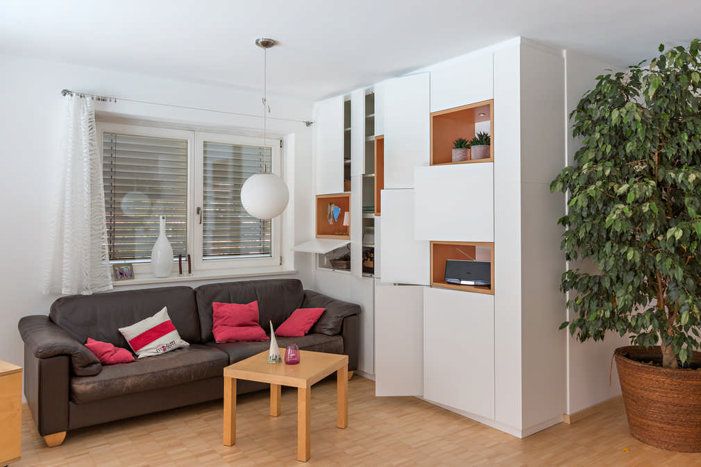 Drehtürenschrank Wohnzimmer Einbauschrank | Designerschrank vom Tischler 1